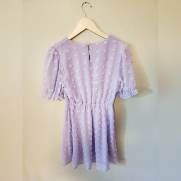 Lavender Spring Flowy Mini Dress - Picture 2 of 2